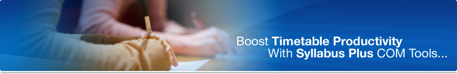 Boost time table productivity with Syllabus Plus COM Tools